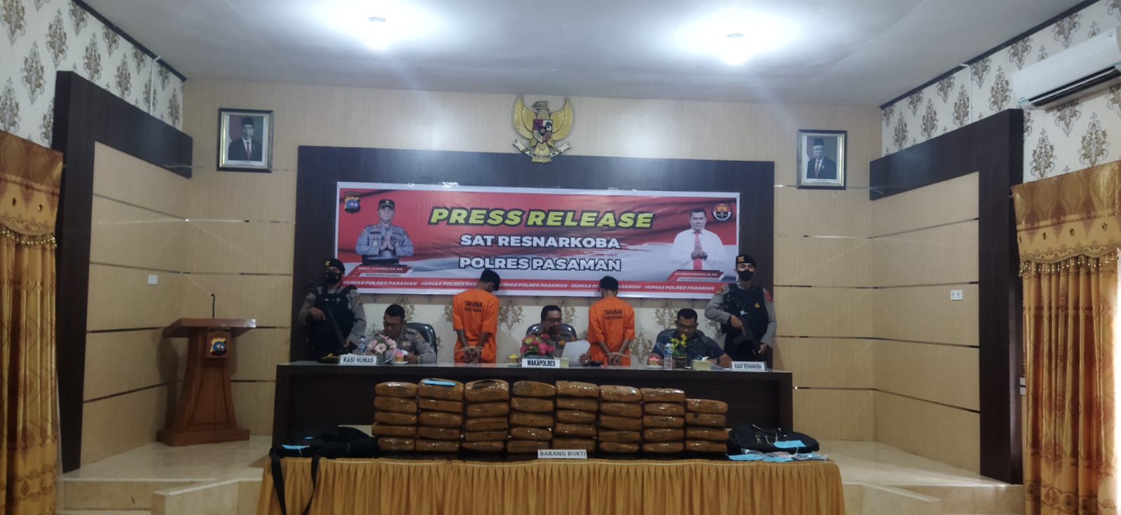 Polres Pasaman adakan press release