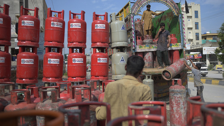 Sebuah pasar di pinggiran Islamabad, Pakistan, 2 September 2020. © AFP / Farooq Naeem