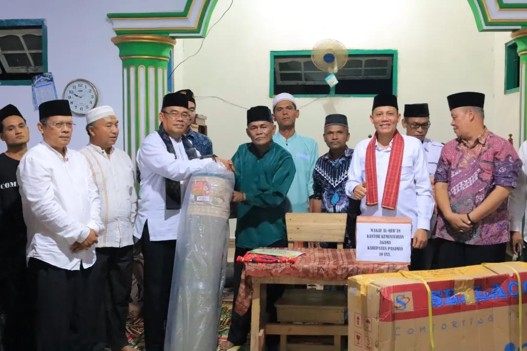 Kegiatan Safari Ramadhan dipusatkan di Masjid Nurul Huda Kampung Simaroken Nagari Tarung-tarung Selatan tepatnya di kampung halaman Wakil Bupati Pasaman Sabar AS. Sabtu(8/04/2023).