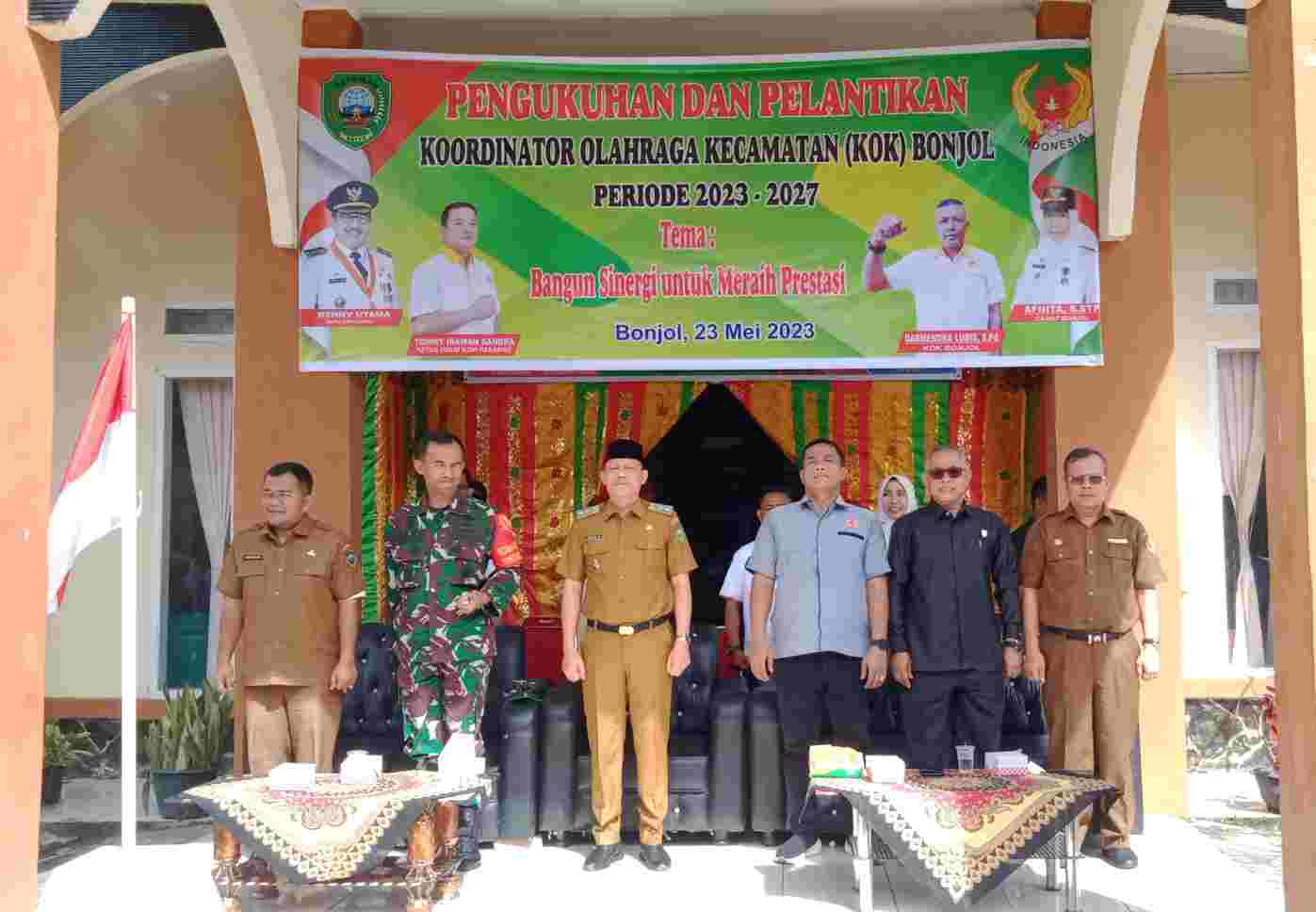 Drs. H Hendri Anggota DPRD Kabupaten Pasaman, Apresiasi KONI Kabupaten Pasaman lantik (KOK) Kecamatan Bonjol