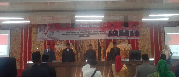 Rapat Paripurna DPRD Kabupaten Pasaman, Dengarkan Pidato Kenegaraan Republik Indonesia