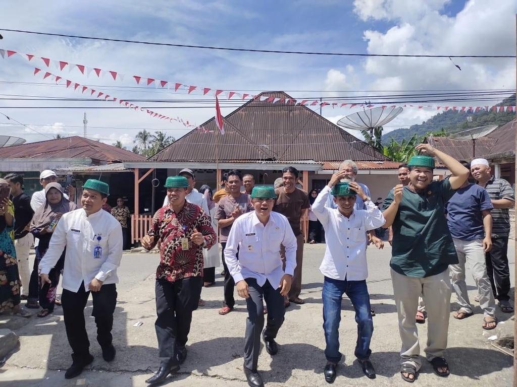 Wakil Bupati Pasaman Sabar AS hadiri pembukaan lomba HUT RI ke 78 di Kampuang Kajai II Jorong Murni Nagari Panti