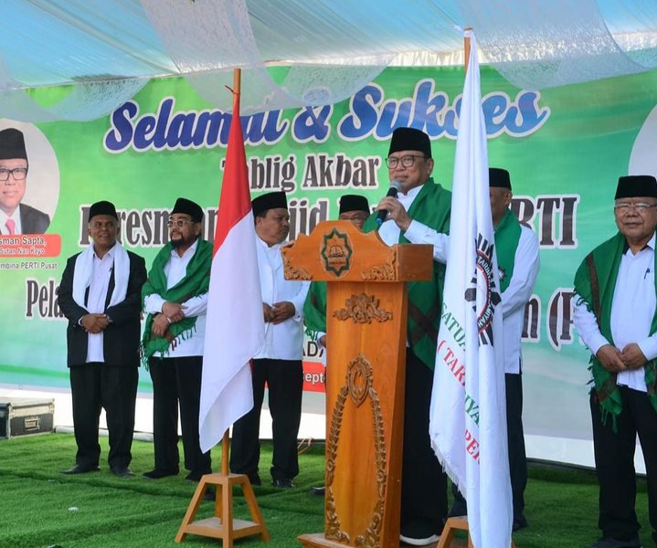 Wali Kota Padang Menyambut Baik Peletakan Batu Pertama Universitas Perti Sumbar dan Peresmian Masjid Jami' Perti Kota Padang/Doc.humas kota padang