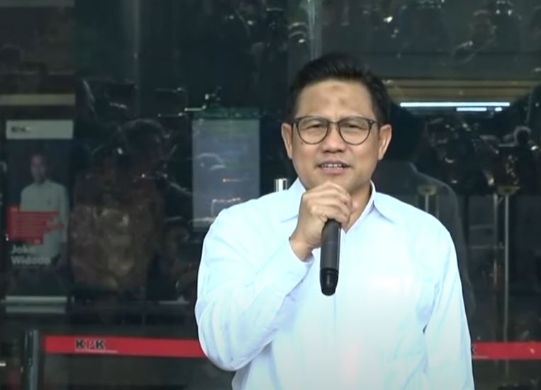 Cak Imin Selesai Diperiksa oleh KPK Terkait Kasus Korupsi Pengadaan Sistem Protektor di Kemnaker/Doc.tangkapan layar youtube kompas