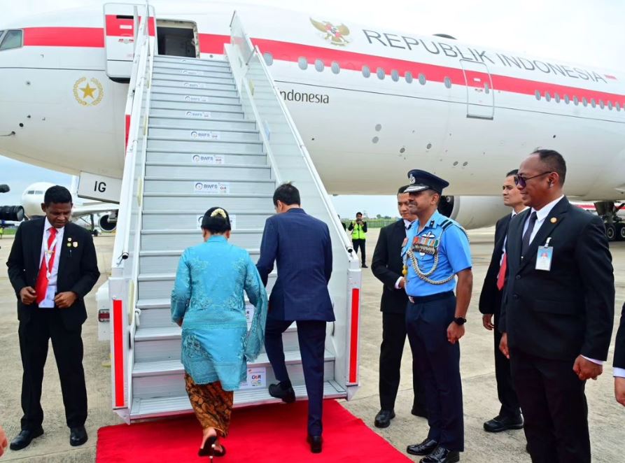 Presiden Joko Widodo dan Ibu Negara Iriana Joko Widodo Kembali ke Tanah Air Setelah Mengikuti KTT G20 India/Doc.Jokowi