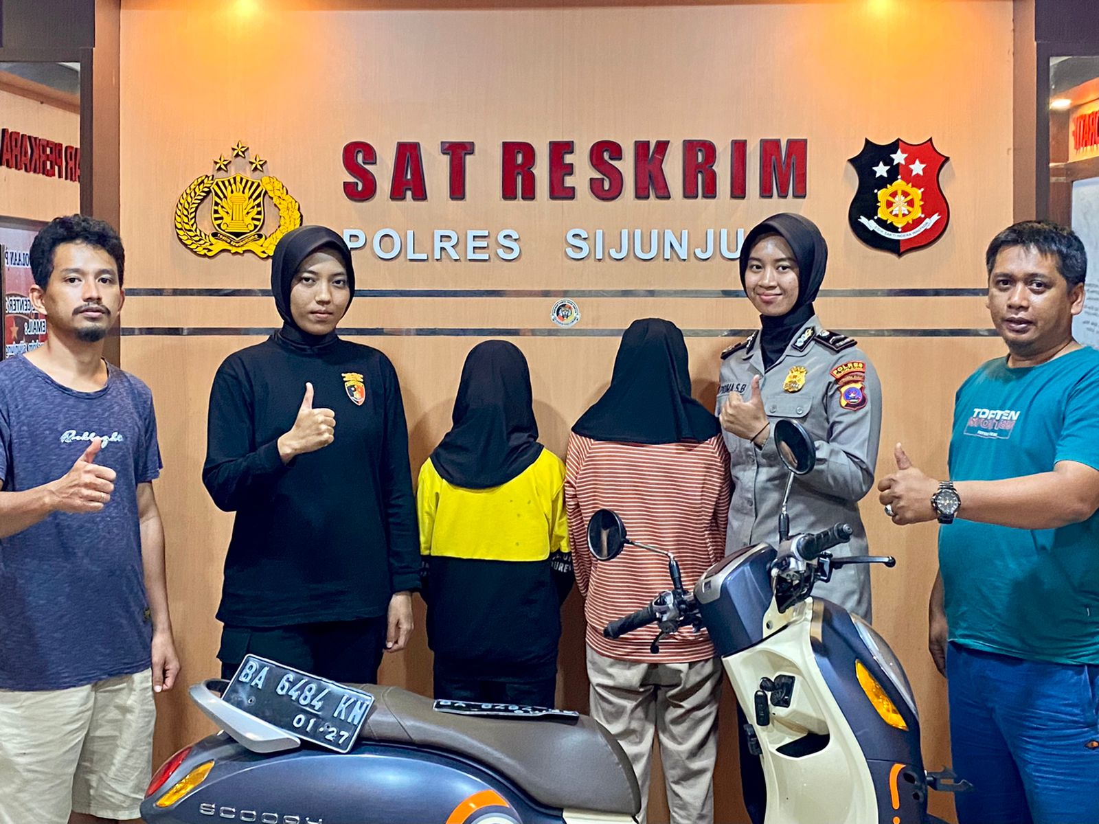 Dua Remaja Putri di Sijunjung Ditangkap Polisi karena Curi Sepeda Motor dan Pakaian Milik Orang Lain/Doc.polres sijunjung