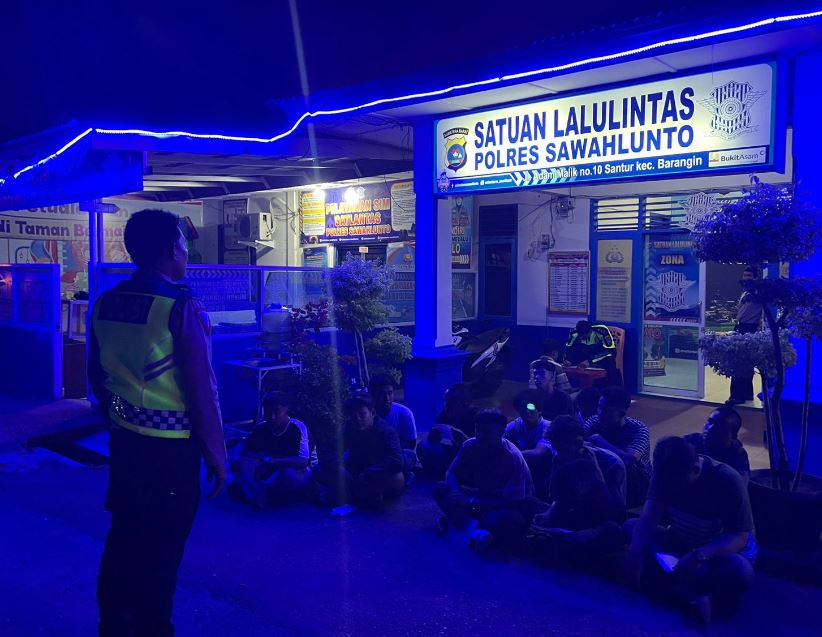 Penertiban Balap Liar di Sawahlunto, Polres Amankan Puluhan Ranmor/Doc.polres sawahlunto