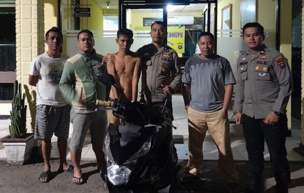 Pria Berinisial RB (31) Ditangkap Setelah Terlibat Pencurian Motor di Pesisir Selatan/Dok.polres pessel