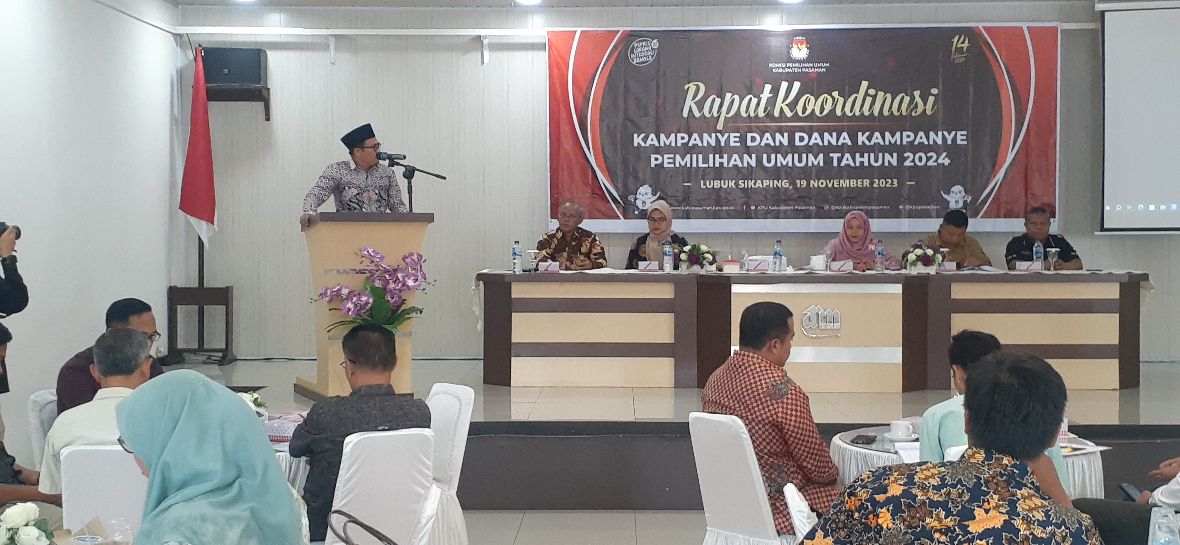 Jelang Pemilu 2024, KPU Pasaman Gelar Rakor Kampanye dan Dana Kampanye